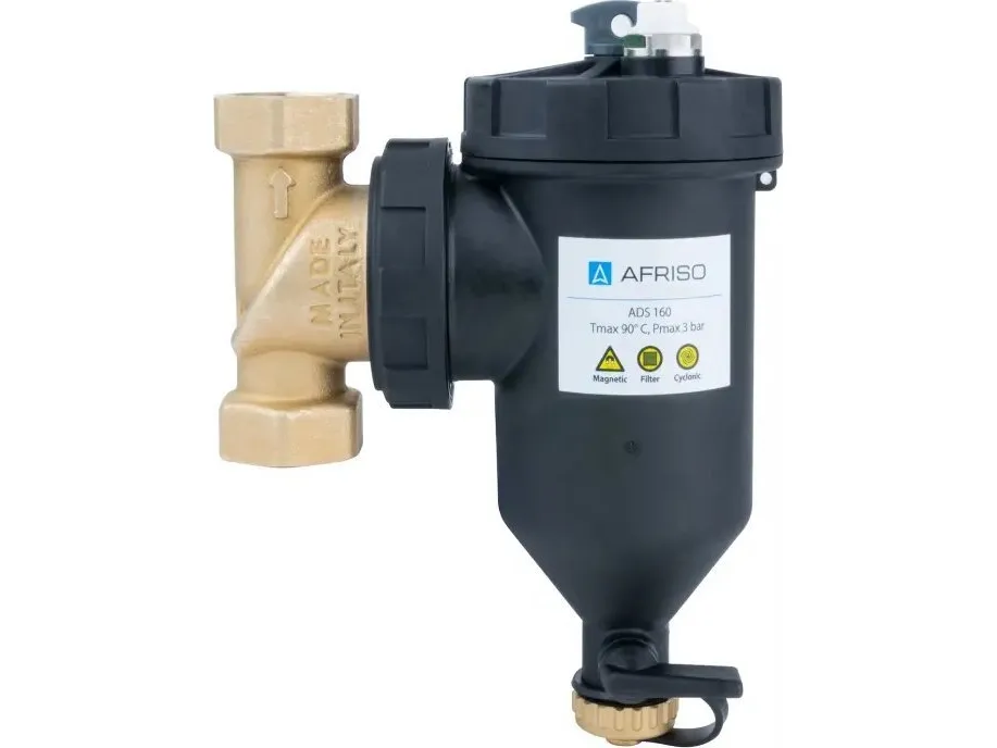 Afriso magnetisk smussseparator ADS 160, bevegelige tilkoblinger GW G1