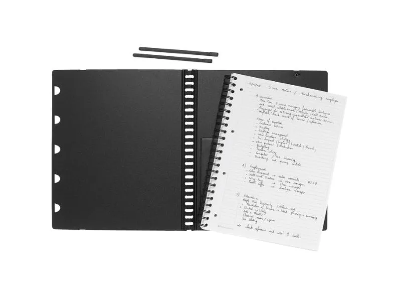 Notesbog Rhodia Exabook, A5+, linjeret, 80 ark, 80 g, med 5 faner