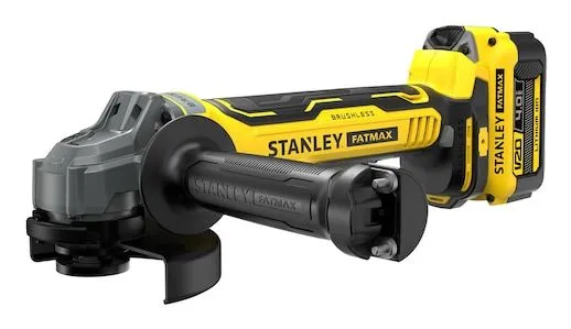 Stanley SFMCG700M2K-QW, 8000 RPM, 12,5 cm, Batteri, 4 Ah, 2 kg, Børsteløs motor