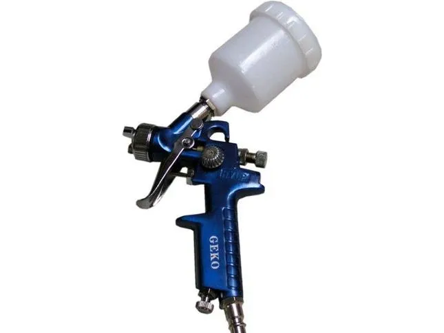 Geko HVLP sprøytepistol med toppbeholder 125 ml 1 mm (01105)