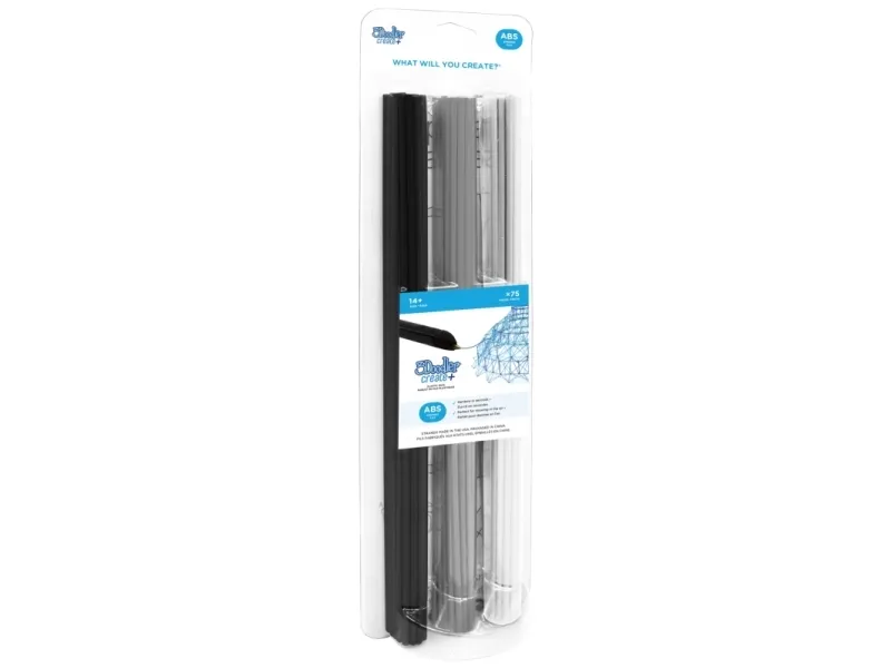 3Doodler FILAMENT 75 PCS ABS 3 COLORS AB-MONO-75, 75 stykker, 2 g