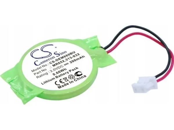 Cameron Sino batteri type MR652 for BIOS/CMOS Dell Precision M4600 M6600 Latitude X1 E6320 E6430 E6420 E6520 E7240 / Cs-dem660bu