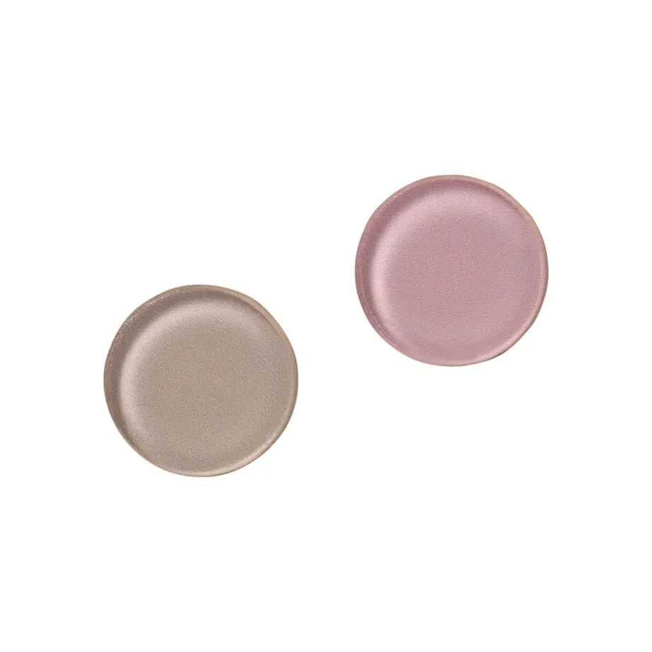 Super Stærke Magneter, Runde, Mix beige/ rose acrylic 2,5 x 2,8 cm - (2 stk.)