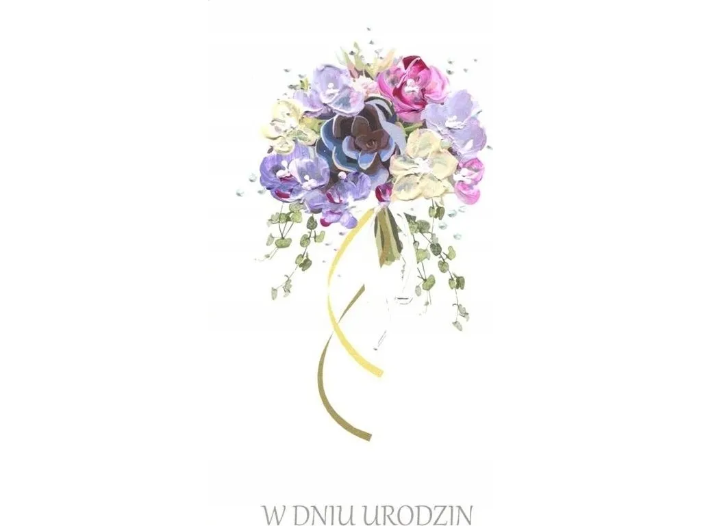MAK gratulasjonskort bursdag DL U24 – blomsterbukett