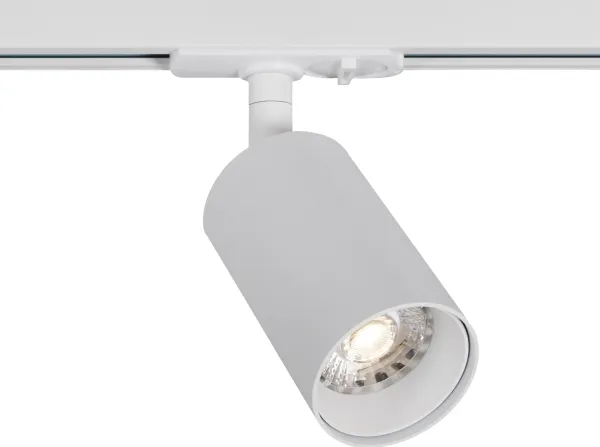 Spotlight Focus Track GU10 1-faset hvid, vipbar 90°, roterbar 350°, 1-faset(litetrac, Square) adapter, IP20.