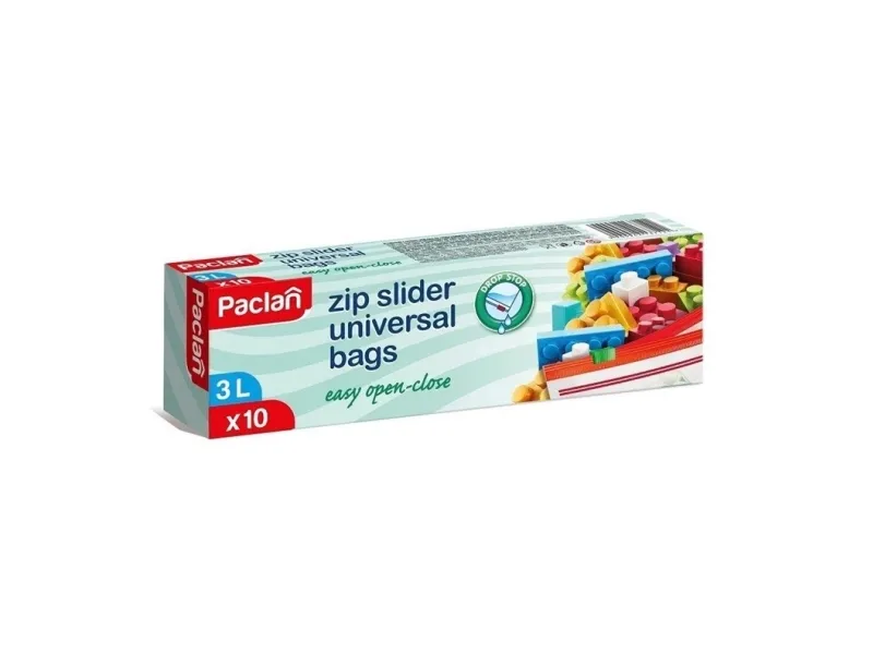 Paclan ZIP Slider fryseposer 3L x10 stk 137120
