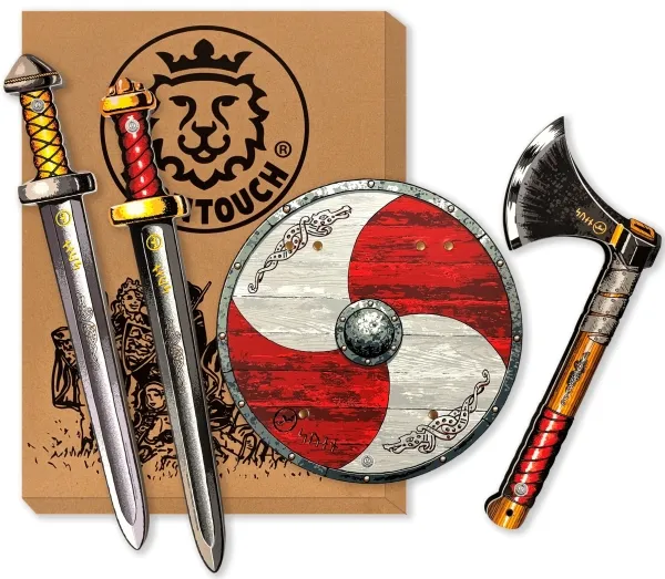 Impulse Toys Sven Viking Set (Two Swords, Shield and Axe)