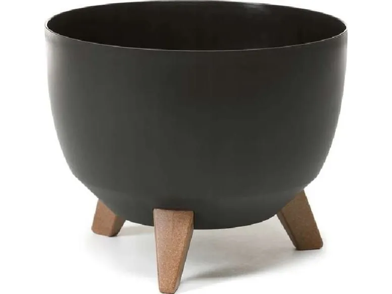 Blomsterpotte Lamela Roma 880-04, plast, Ø 29 cm, svart
