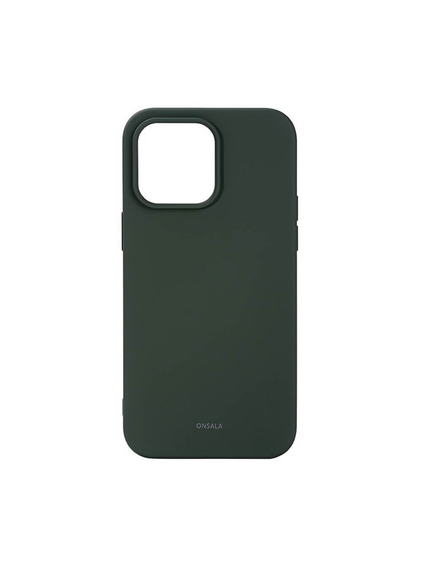 ONSALA Phone Case Silicone Olive Green - iPhone 14 Pro Max