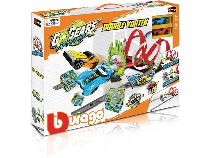 BBURAGO Go Gears Trasa Extreme Double Vortex, 18-30532 (30532)