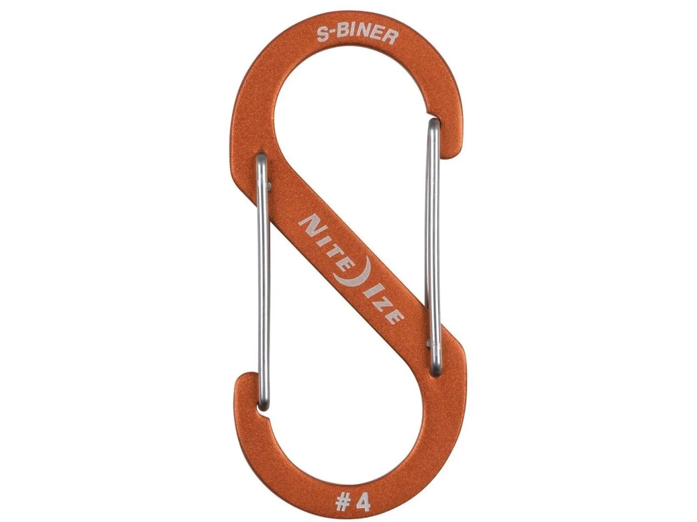 Nite Ize karabinkrok S-Biner Dual #4 aluminium oransje (SBA4-19-R6)
