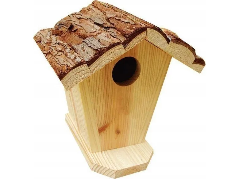 Fuglehus Legówka til hagen, tre, 16,6x13x17 cm