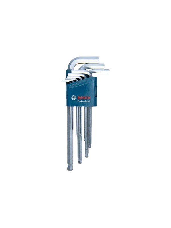 Bosch HEXAGON SPANNER ALLEN KEY 9 PARTS PROFESSIONAL