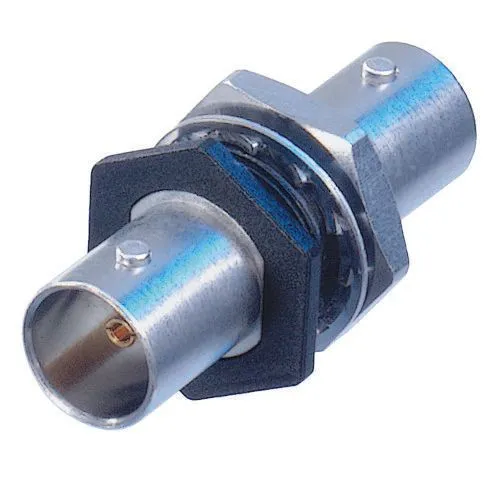 Neutrik NTR-NBB75FI, BNC, Svart, Sølv, Messing, Polyoksymetylen (POM), PTFE, Gull, IEC 6016908, MIL 348A, 16 mm