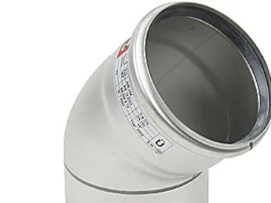 Ø 160 mm x 45° Bøjning syrefast AISI316L/EN1.4404 Blücher