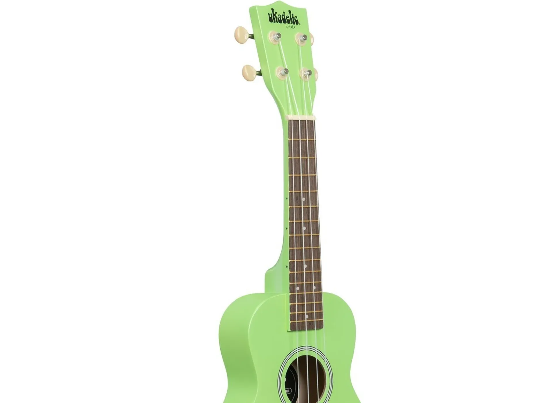 Kala Ukadelic Grasshopper sopran-ukulele, lys grønn