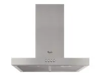 Whirlpool AKR 558/3 IX - Panser - skorsteinsflat - bredde: 59.8 cm - dybde: 45 cm - extraction & recirculation (with additional extraction kit) - rustfritt stål