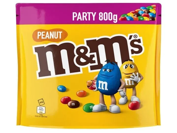 M&M's sjokoladegranulat med peanøtter, 800 g