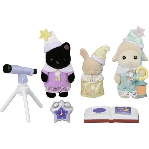 Sylvanian Families Venner fra barnegahen - Overnatningsfest Trio