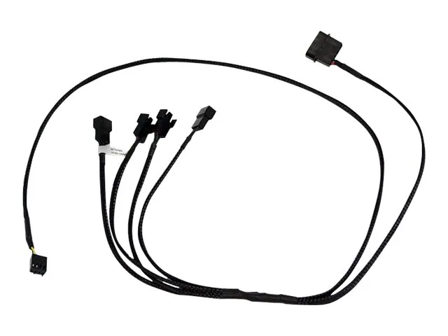 EkWaterBlocks - Viftestrømsplitter - 4-pin intern strøm, 4-pins PWM (hann) til 4-pins PWM (hunn) - 80 cm
