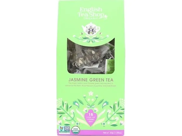 English Tea Shop Jasmine Green Tea – 15 teposer/pyramider