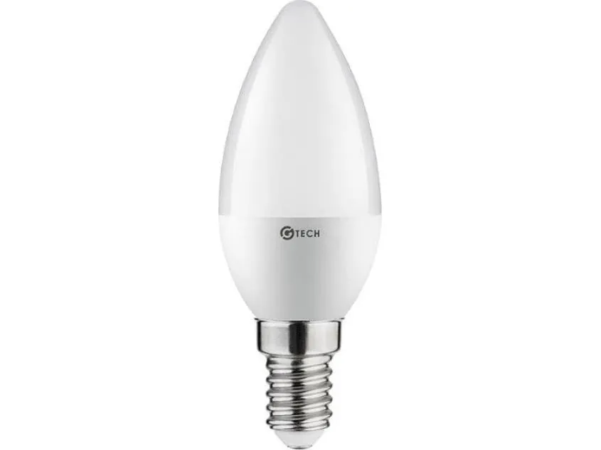 GTV LED-pære E14 6W G-TECH C30 SMD2835 470lm 160 grader 3000K GT-SMGC30B-60