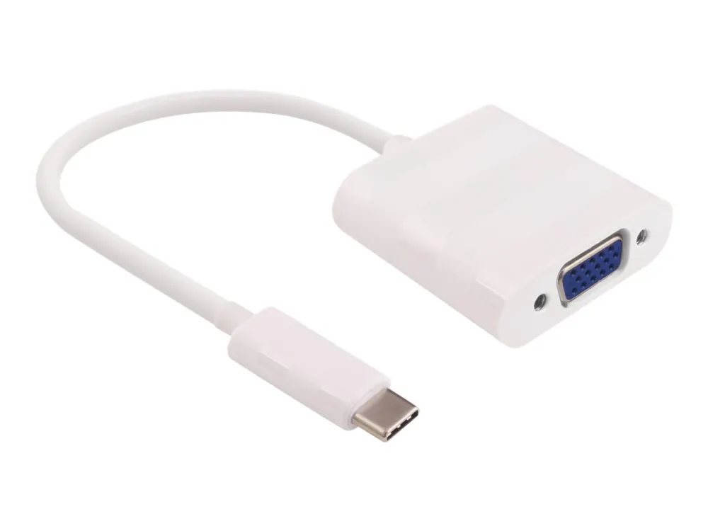MicroConnect - Ekstern videoadapter - USB-C 3.1 - VGA - hvit