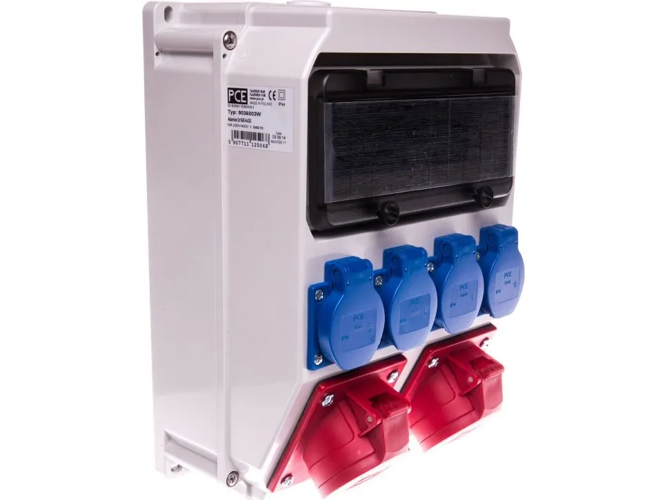 PCE fordelingskobling/stikk 2x16/5 4G ADAMOW IP54 - 9036003W