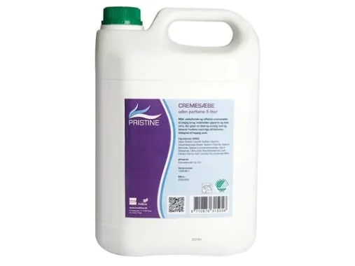 Cremesæbe Pristine Svanemærket uden Parfume/Parabener 5 ltr,3 dnk x 5 ltr/krt