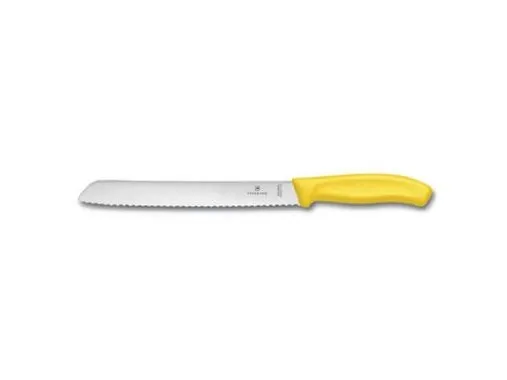Brødkniv Classic Victorinox Fibrox klinge 21 cm Gult håndtag,stk