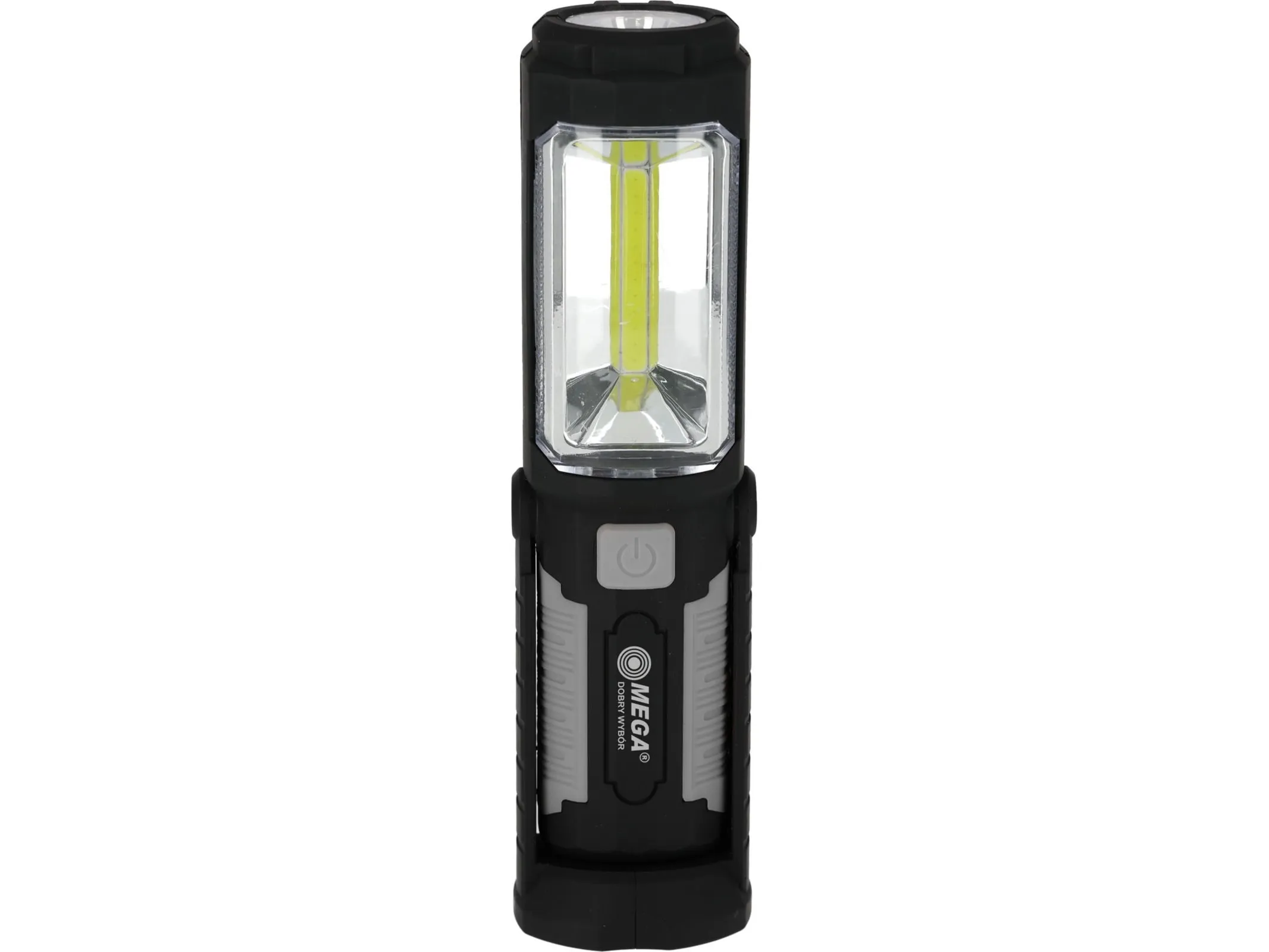 Mega arbeidslykt lommelykt 3W, 2x COB, 3xAAA, 200 lm, magnet