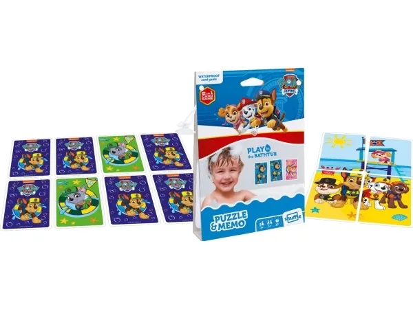 Aqua Paw Patrol puslespill- og memorispill