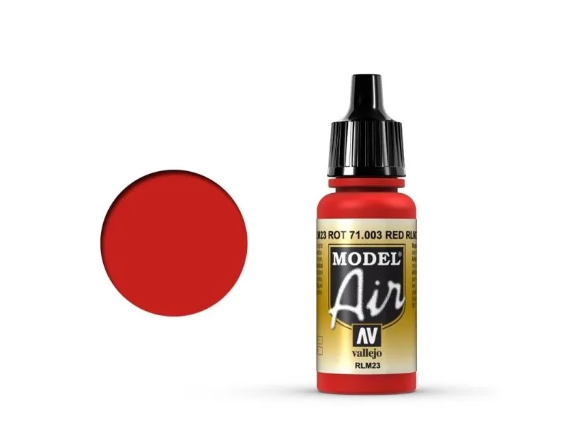 Vallejo 71.003, 17 ml, Rød, Matte, Flaske