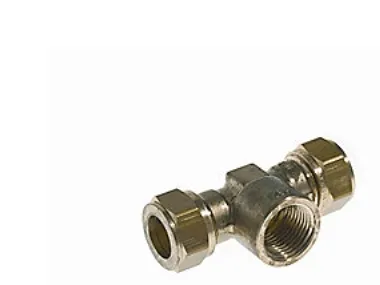 Tee 22- 1/2 -22 MM M/mf. - Kompressions Fittings