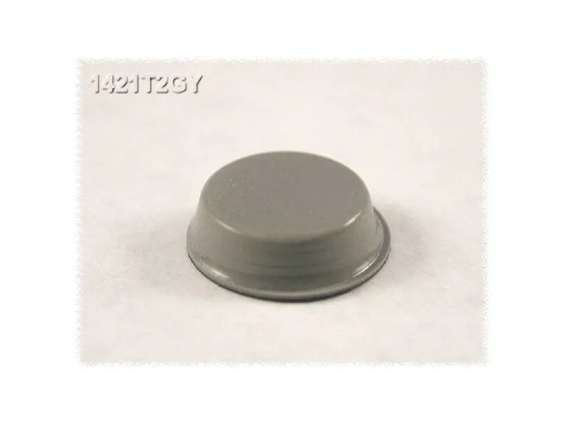Hammond Electronics 1421T2GY chassifot selvklebende rund grå (Ø x H) 12.7 mm x 3.5 mm 24 stk