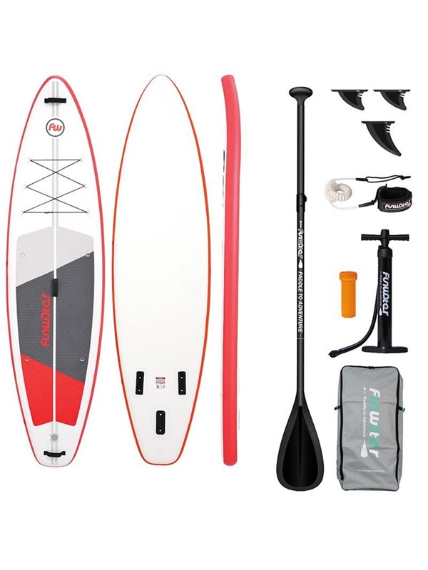 FunWater SUPFW69C SUP Paddleboard 3.35m - Red/White