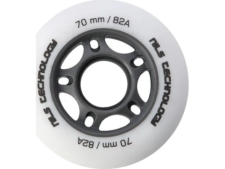 Nils Extreme PU 70x24 82A hvit matt, hjul (4 stk.)