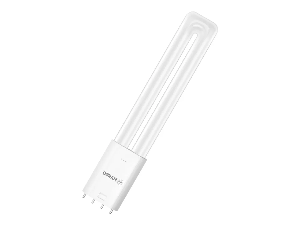 OSRAM DULUX - LED-lyspære - form: biaks - mattslipt finish - 2G11 - 8 W (ekvivalent 18 W) - klasse E - kjølilg hvitt lys - 4000 K
