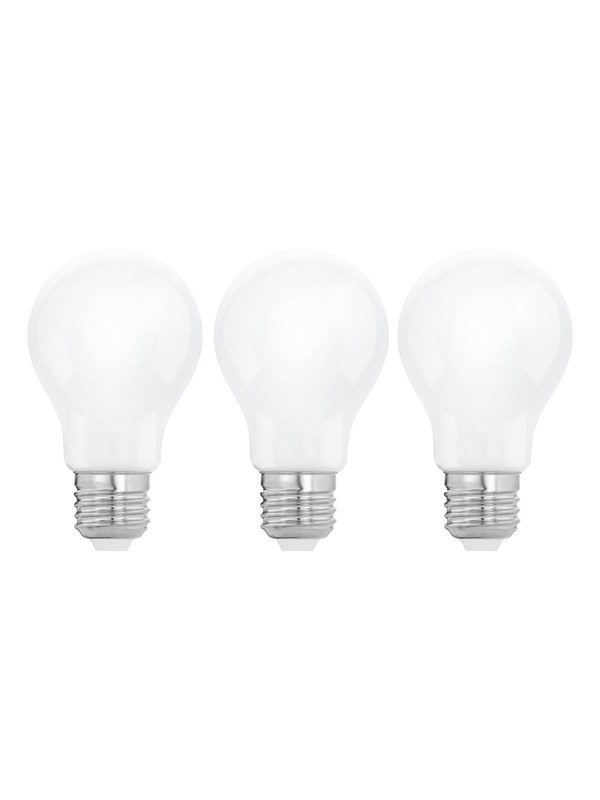 EGLO LED-lyspære E27 A60 7W 806LM 2700K 3 STK OPAL E27