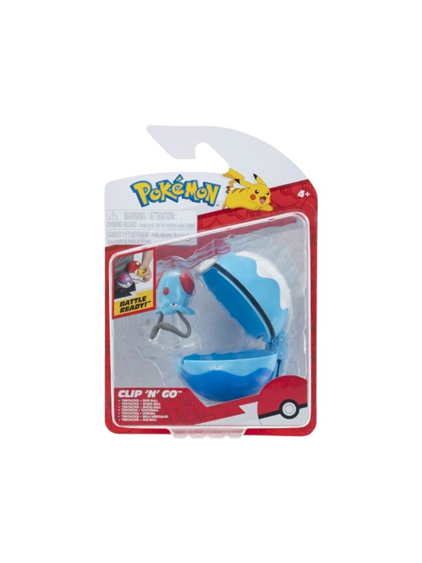 Pokemon CLIP N GO TENTACOOL W DIVE BALL