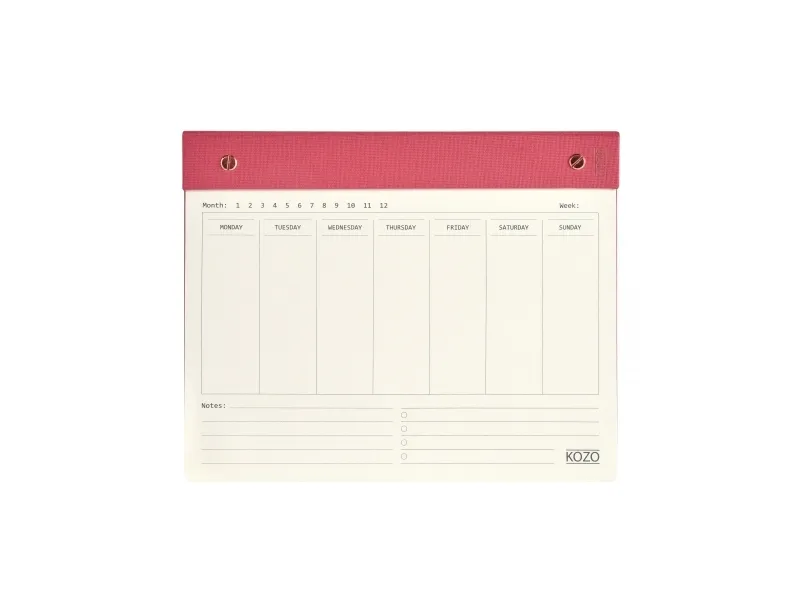 KOZO ukeplan 25x20 cm Premium Guava Pink