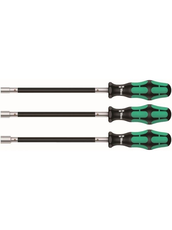 Wera 3 Piece Kraftform Flexible Shaft Nutspinner Set