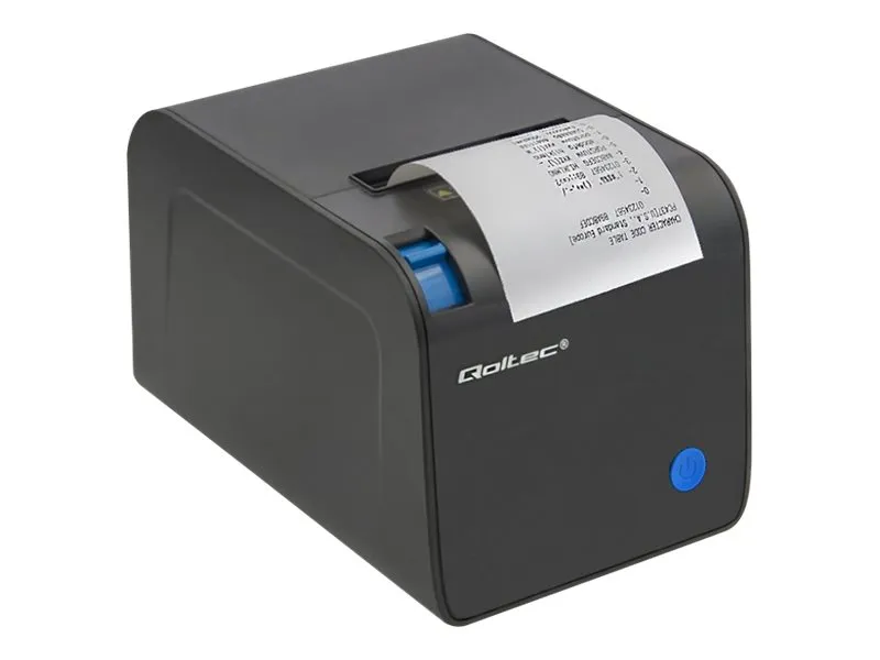 Qoltec - Etikettskriver - termolinje - Rull (8 cm) - 203 dpi - inntil 250 mm/sek - USB