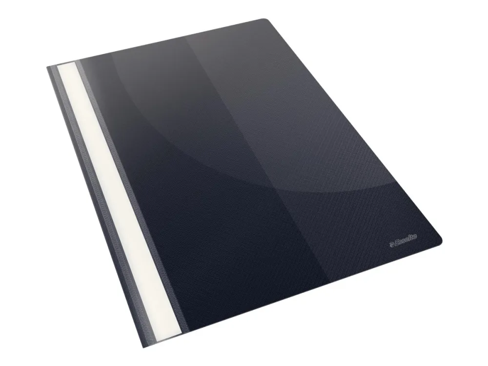 Esselte - Flat stangfil - for A4 (210 x 297 mm) - kapasitet: 30 ark - svart (en pakke 25)