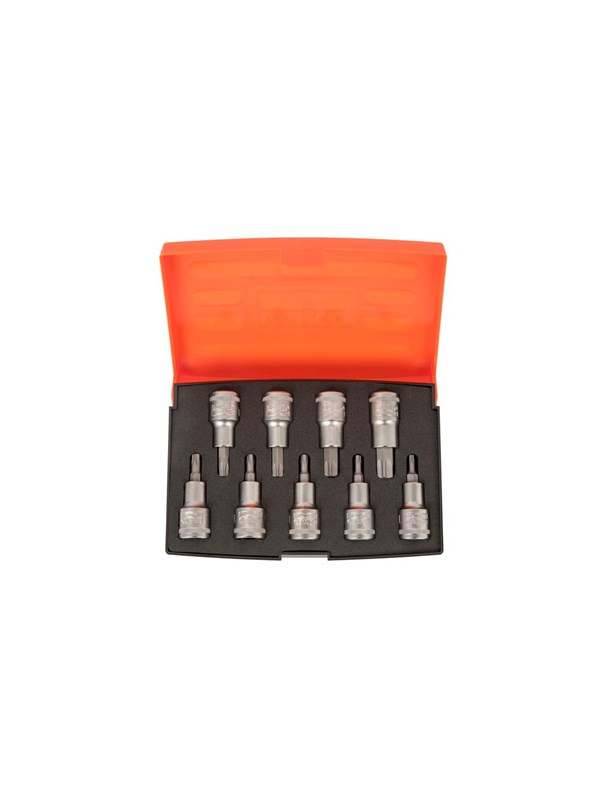 BAHCO 1/2 socket set torx bits 9pcs t20-t60