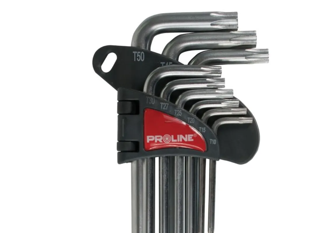 Pro-Line bit-/toppsett torx type L T10–T50, 9 deler (48339)