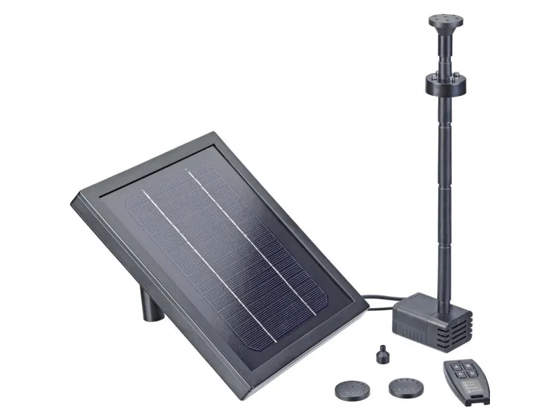 Pontec PondoSolar 250 Control 43324 solcellepumpesett med belysning, med batterilagring