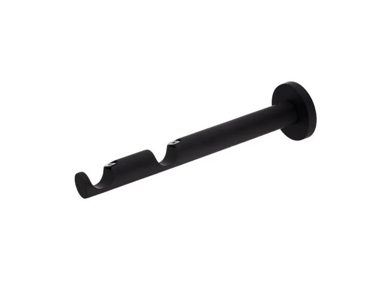 Domoletti brakett til gardinstang dobbel D19 M.Black