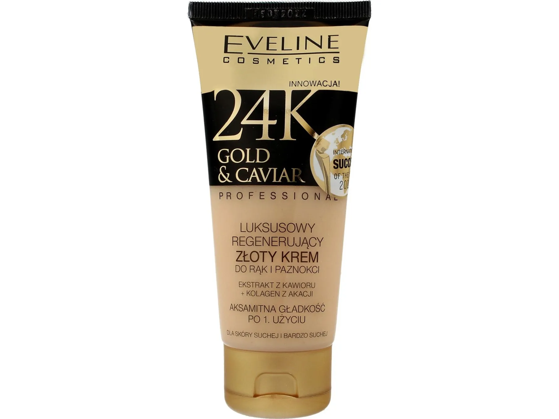 Eveline 24k Gold Caviar regenererende hånd- og neglekrem - 100 ml