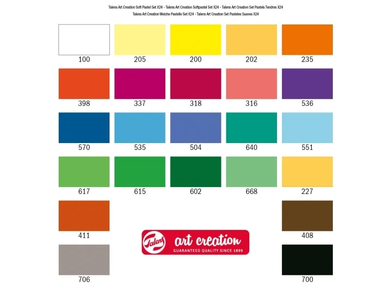 Talens Art Creation soft pastel-sett | 24 farger